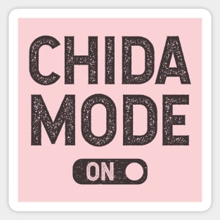 Chida mode on - grunge design Sticker